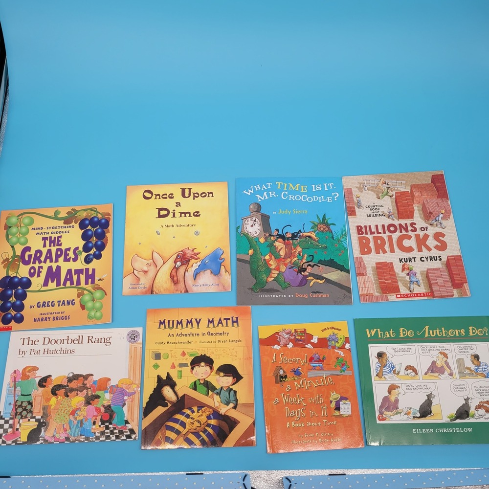 Math books Childrens Books Bundle Kids Educational teacher homeschool readers